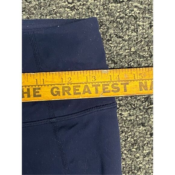 Athleta Women's Workout Activewear Cropped Leggings Navy Blue Medium - Picture 4 of 7